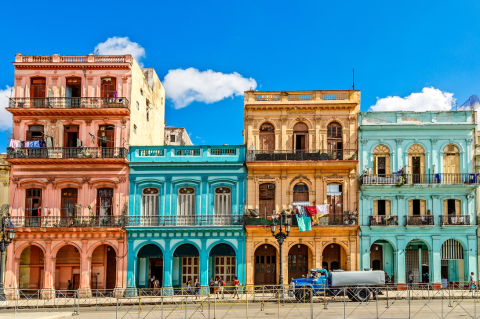 Havanna Kuba bunte Häuser