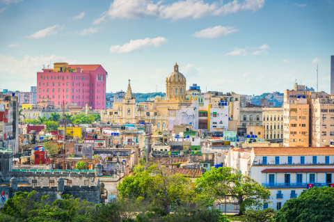 Havanna Kuba über den Dächern der Stadt