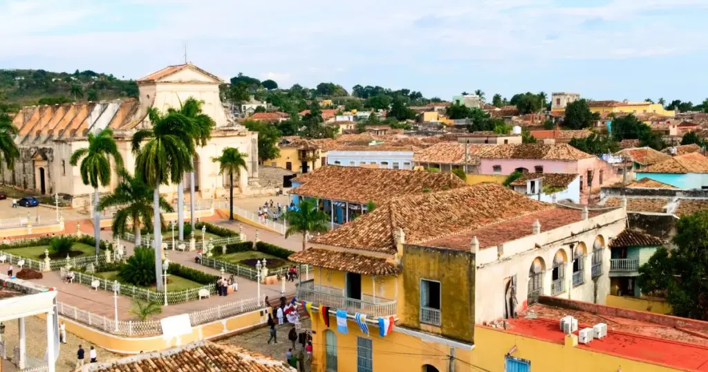 Blick über das Kolonialstädtchen Trinidad in Kuba